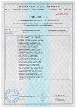 Сертификат ГОСТ 15150 климатический